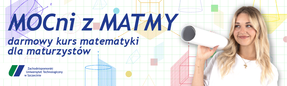 Banner kursu dla maturzystów Mocni z matmy